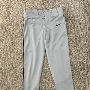 Nike Kids Light Gray Baseball Pants